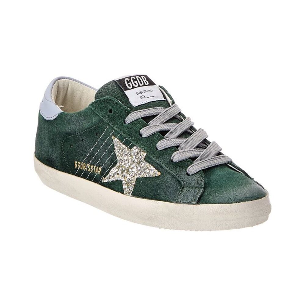 Golden Goose Superstar Suede Sneaker, Green